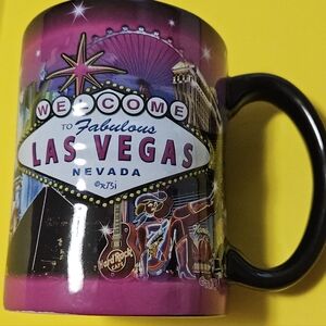 Las Vegas Souvenir Mug - Purple and Black